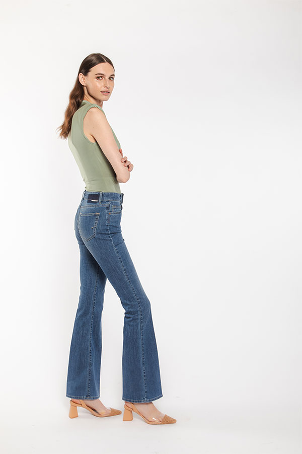 PS. Don't Forget Me MONICA HIGH RISE BELL BOTTOM FIT Negozio