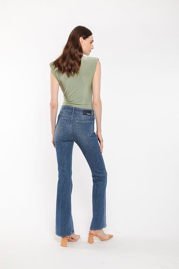 PS. Don't Forget Me MONICA HIGH RISE BELL BOTTOM FIT Negozio