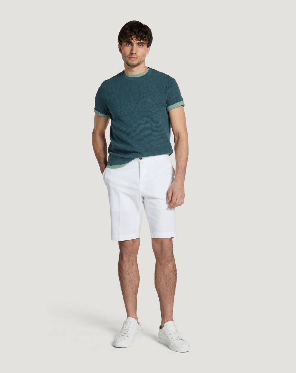 Pt Torino Bermuda in gabardina stretch Affare Del Giorno