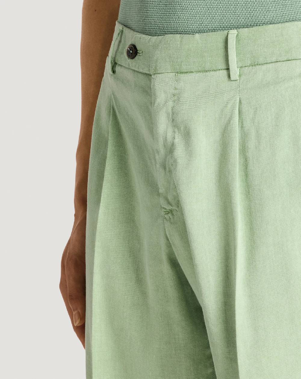 Pt Torino Bermuda in lino stretch délavé Online