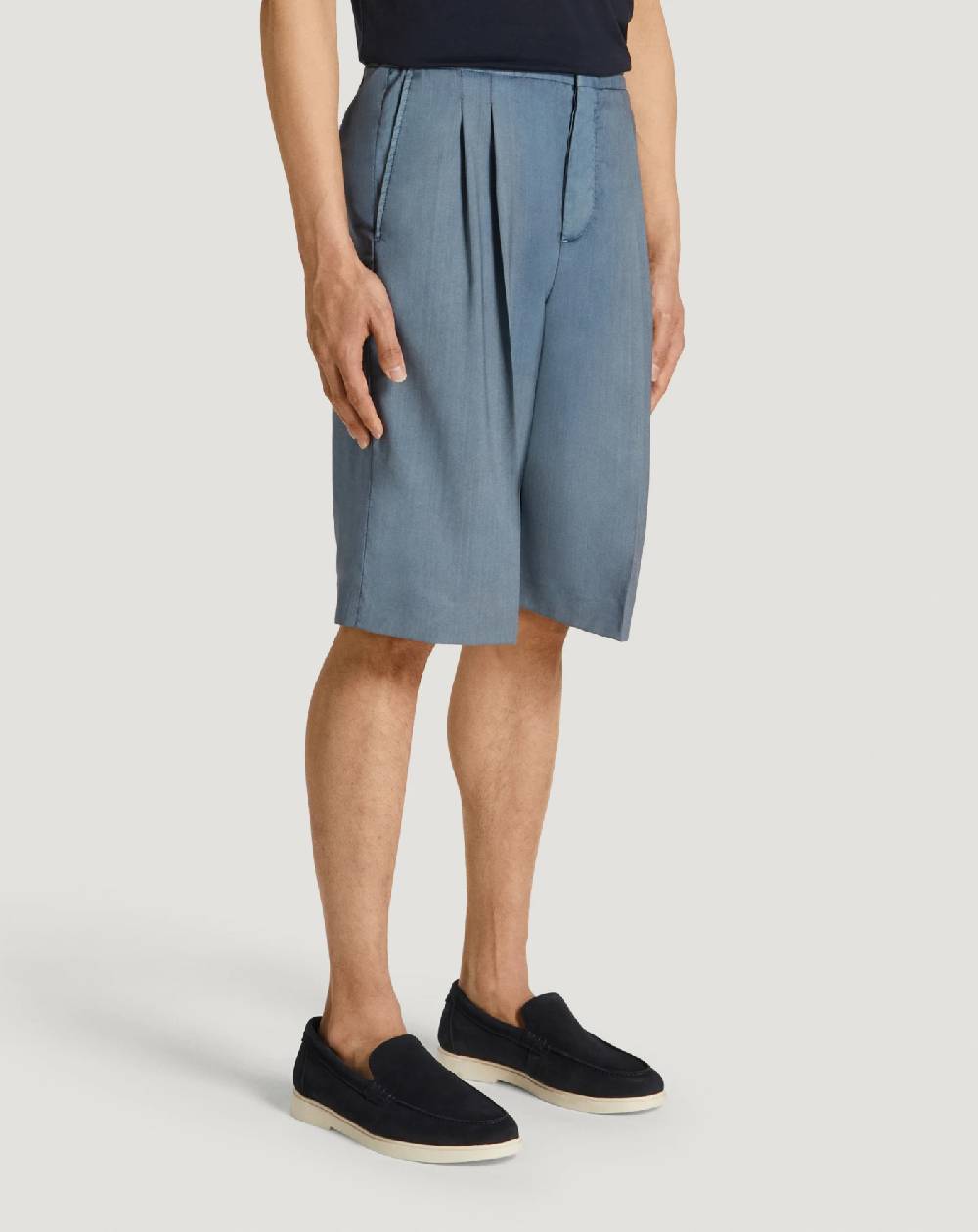 Pt Torino Bermuda in lana comfort In Vendita
