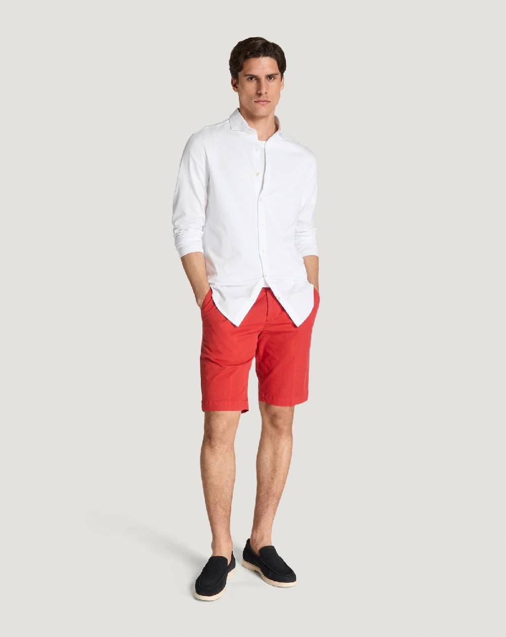 Pt Torino Bermuda in gabardina di cotone Offerte