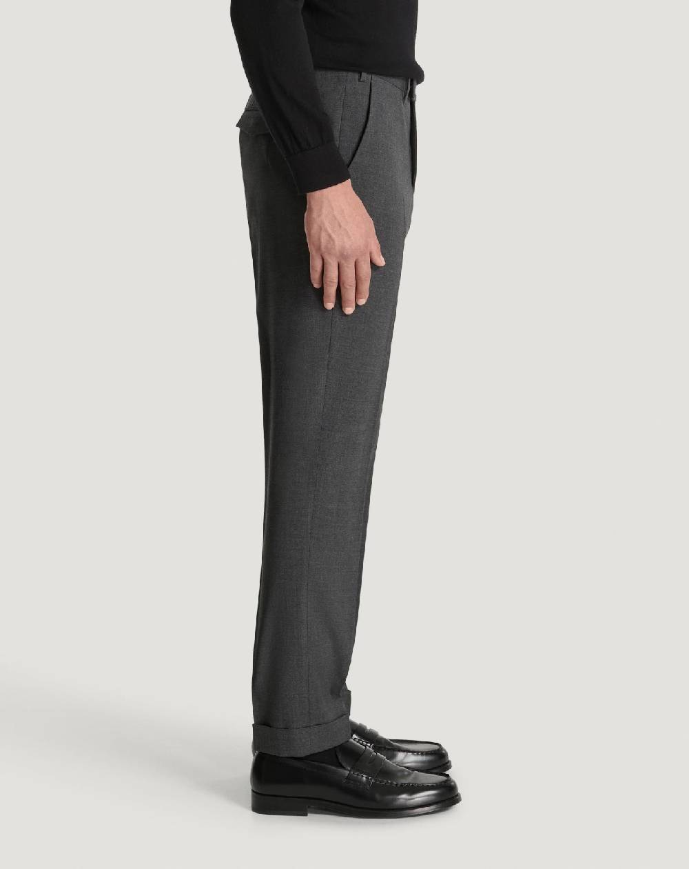 Pt Torino Pantaloni Master in lana batavia Vendita