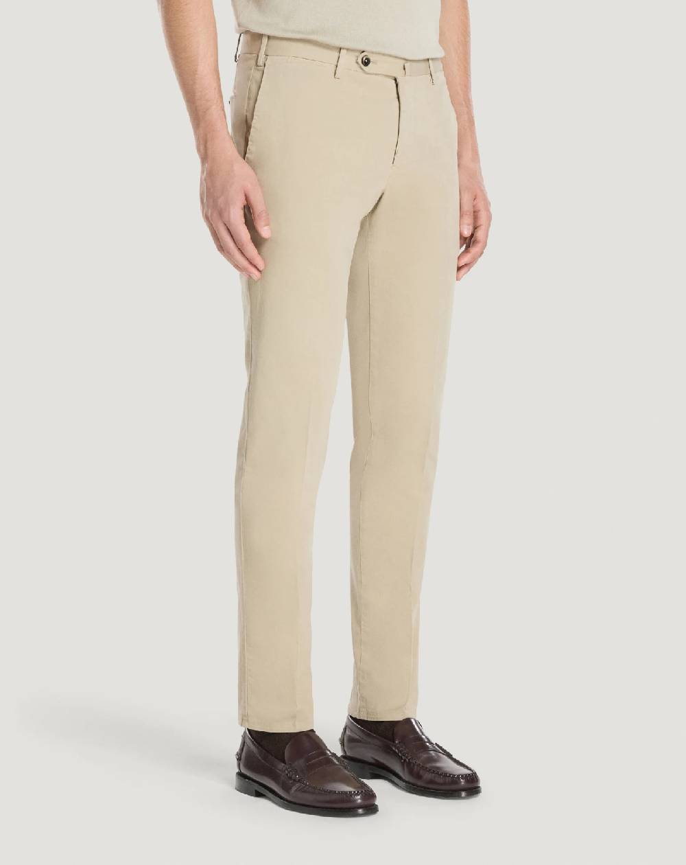 Pt Torino Pantaloni Slim in cotone batavia 50% di sconto per tempo limitato