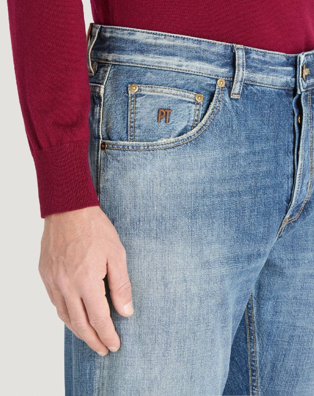 Pt Torino Jeans Reggae in denim di cotone Qualità Garantita