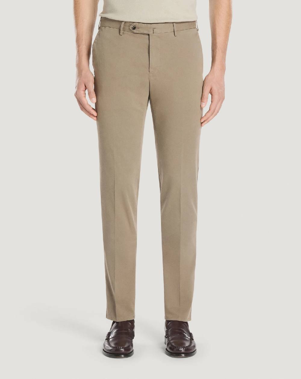 Pt Torino Pantaloni Slim in cotone batavia Acquista Ora