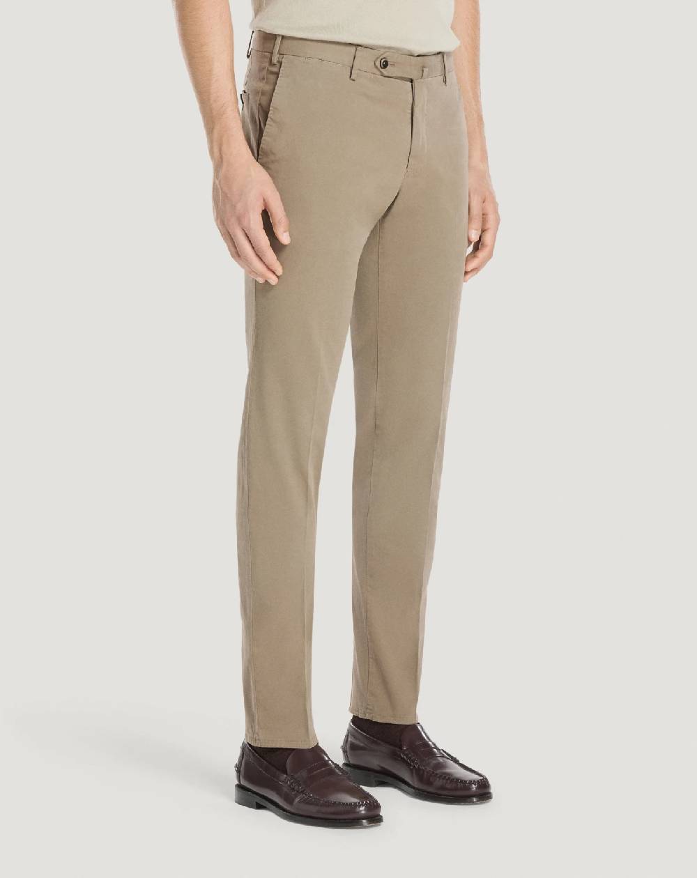 Pt Torino Pantaloni Slim in cotone batavia Acquista Ora