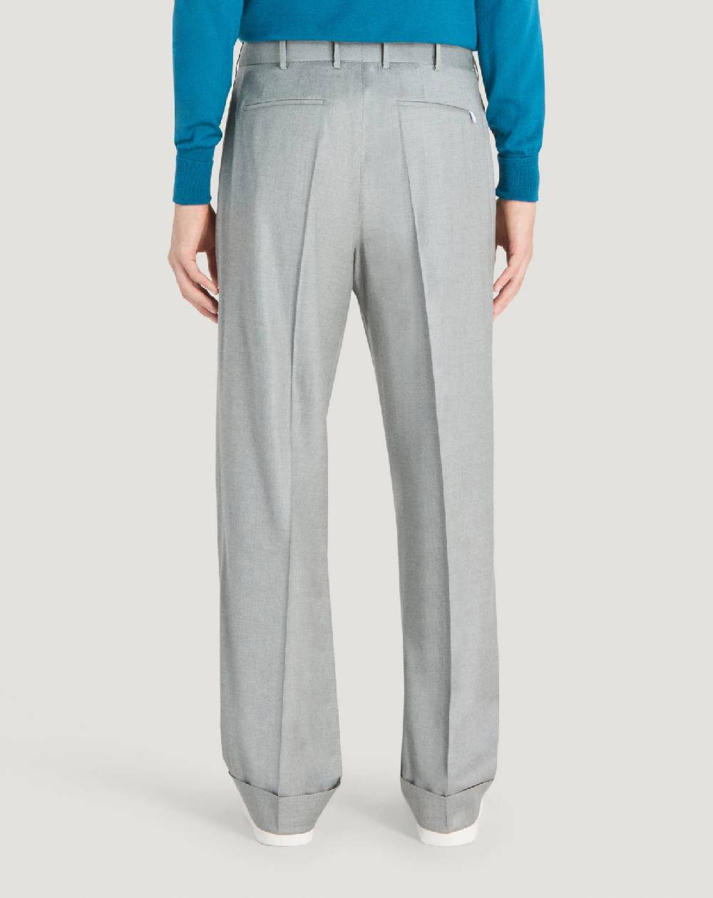 Pt Torino Pantaloni Quindici in twill di lana fluida Italia