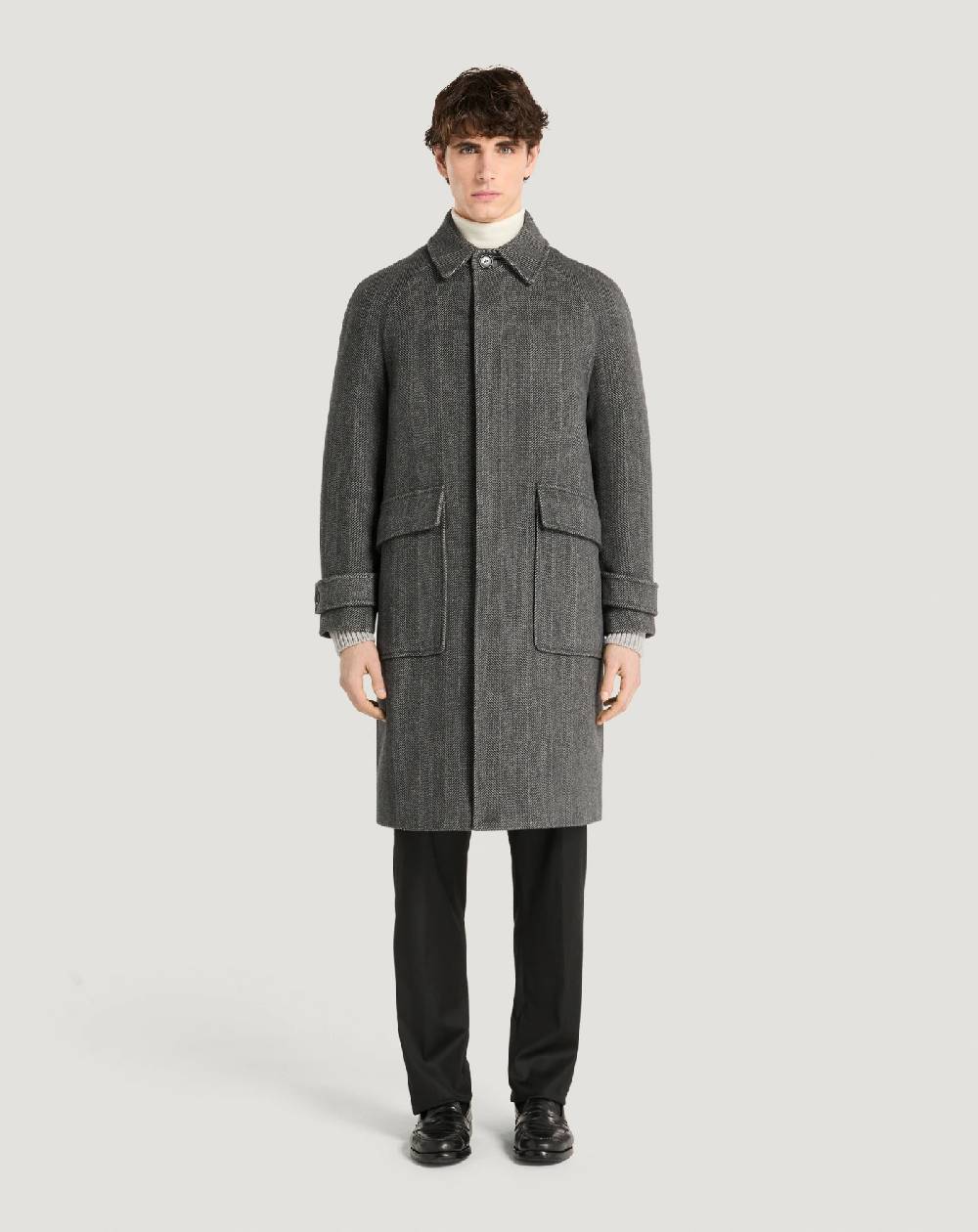 Pt Torino Cappotto in drap di lana e cachemire Promozione Limitata