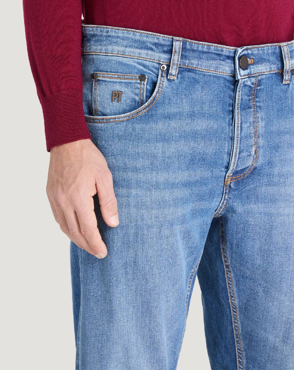 Pt Torino Jeans Reggae in denim stretch superfine Shopping Online