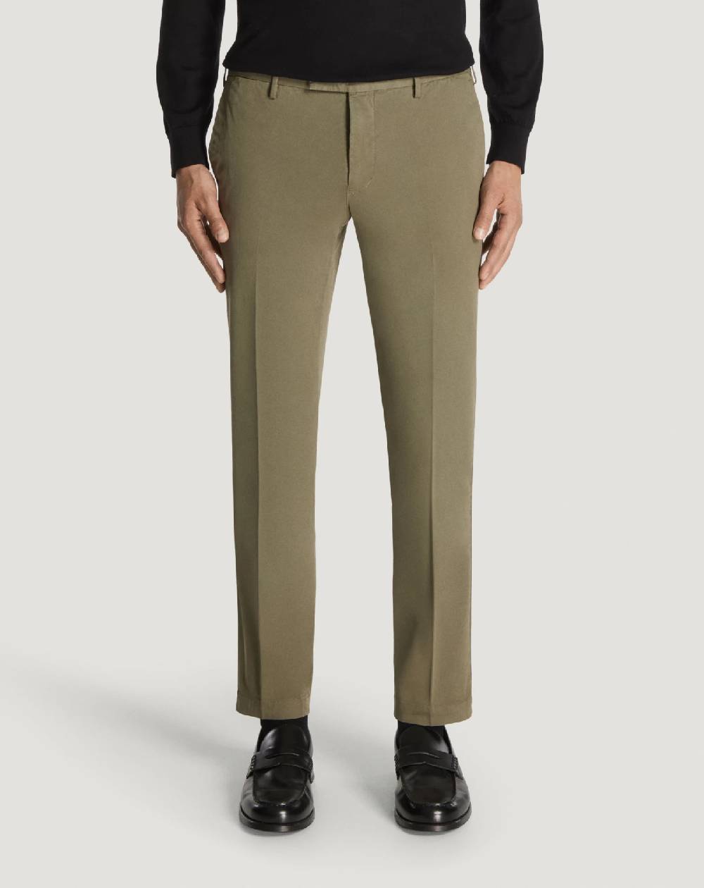 Pt Torino Pantaloni Skinny in cotone batavia Sconto