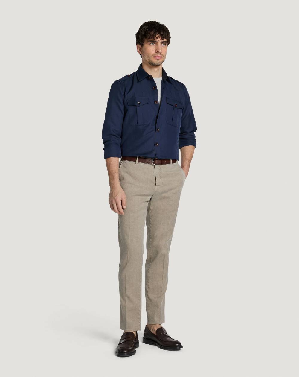 Pt Torino Camicia in twill Vendita