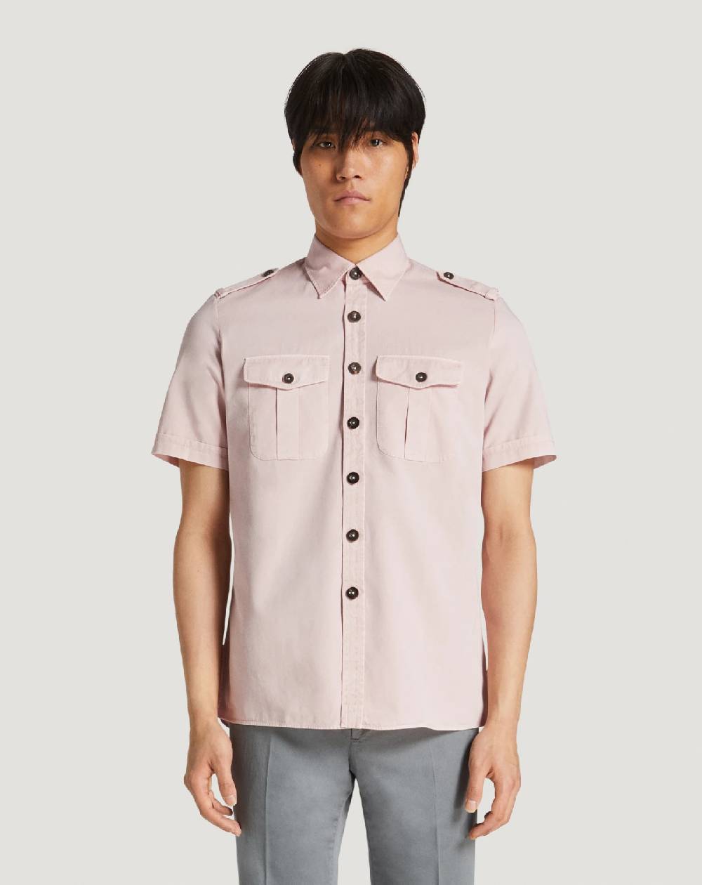 Pt Torino Camicia in gabardina di cotone Nuova