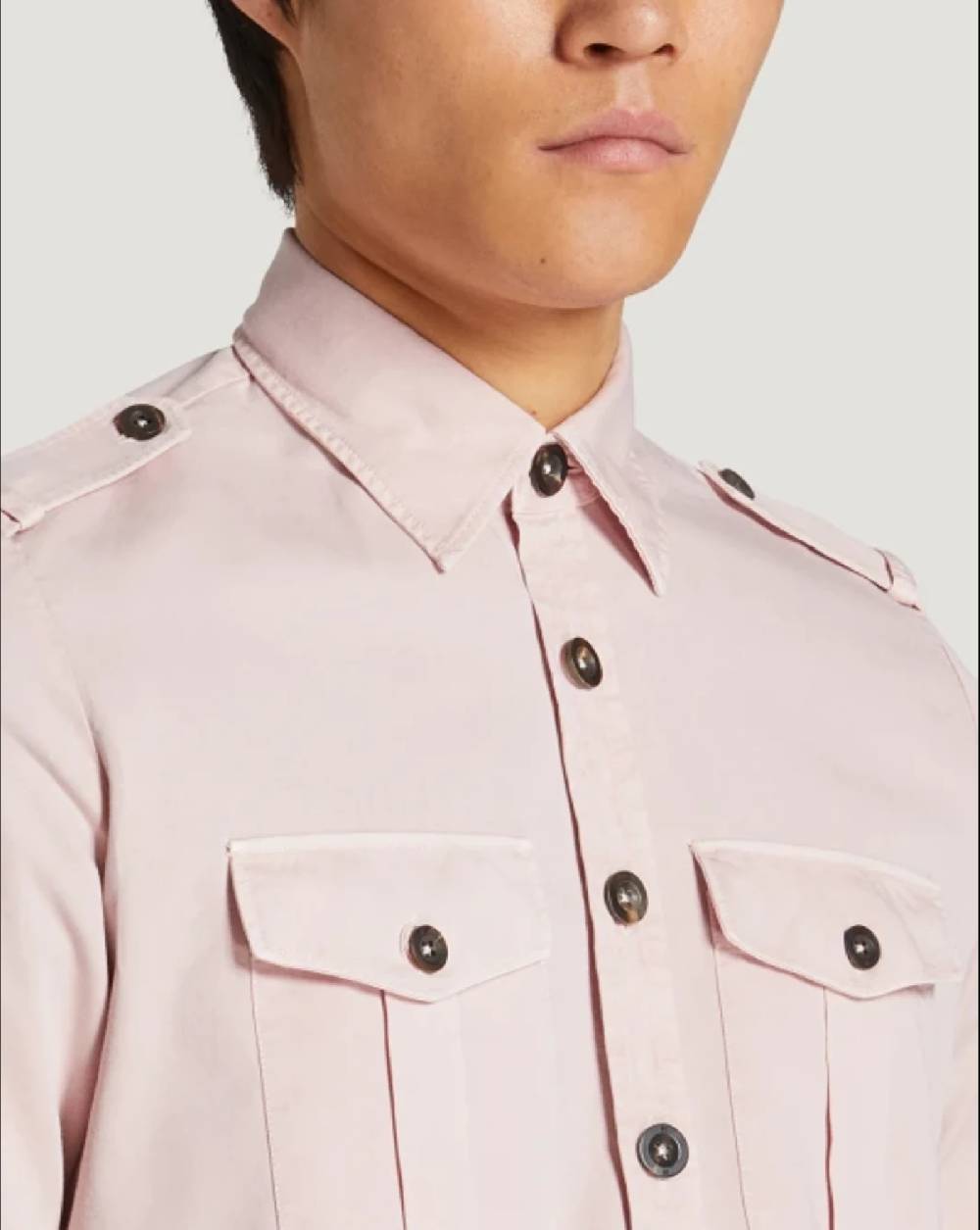 Pt Torino Camicia in gabardina di cotone Nuova