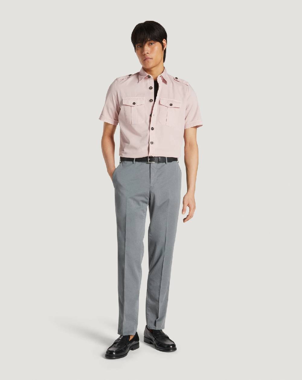 Pt Torino Camicia in gabardina di cotone Nuova