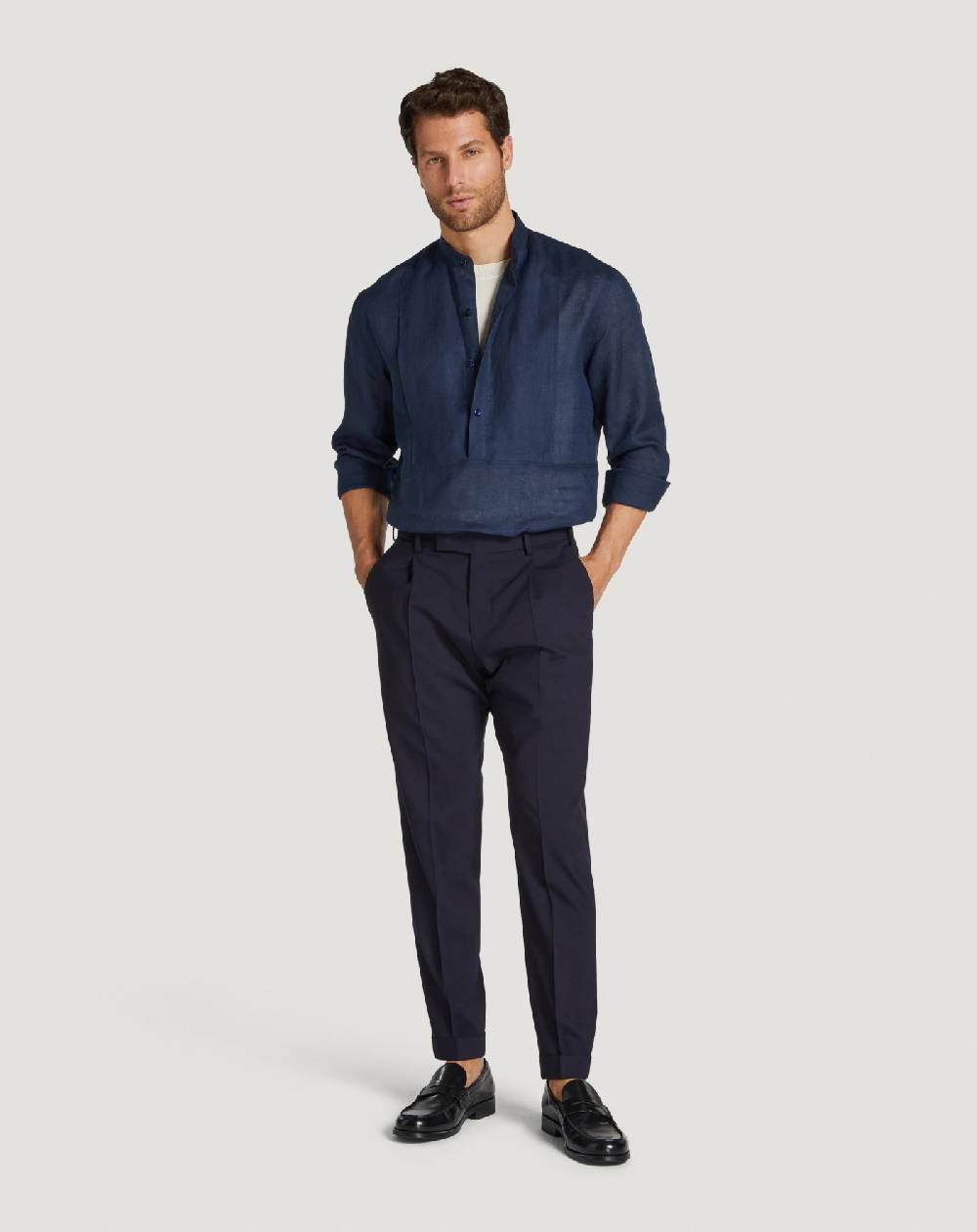 Pt Torino Camicia in lino Negozi Online
