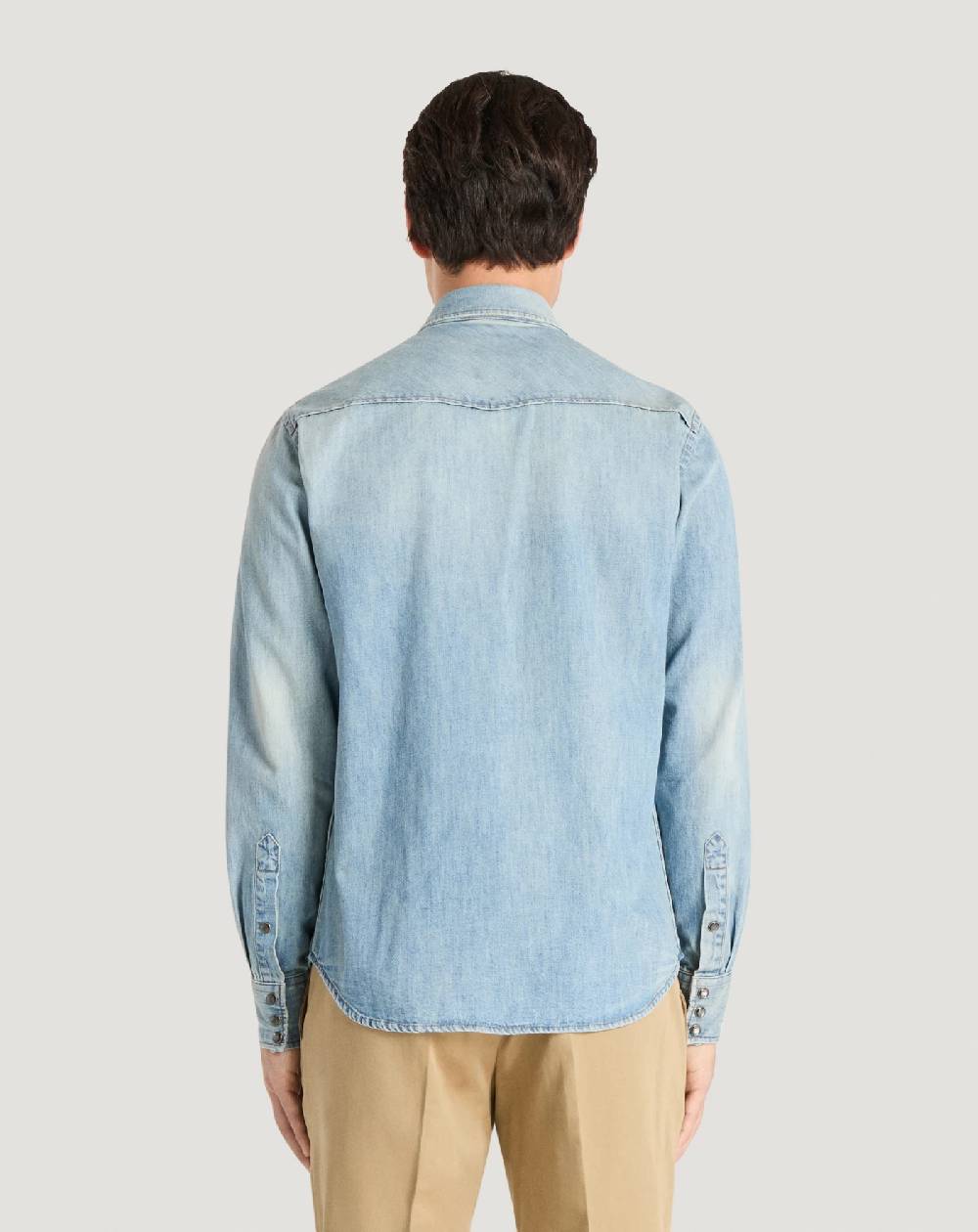 Pt Torino Camicia in denim Presa