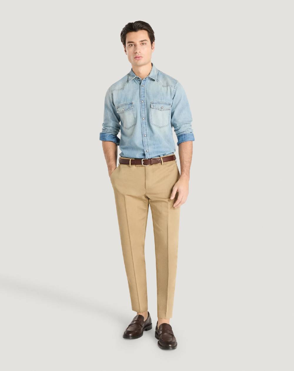 Pt Torino Camicia in denim Presa