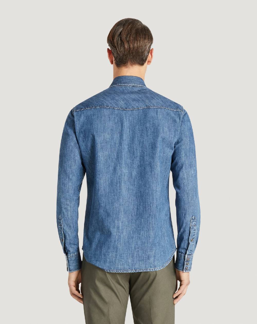 Pt Torino Camicia in denim Sconto
