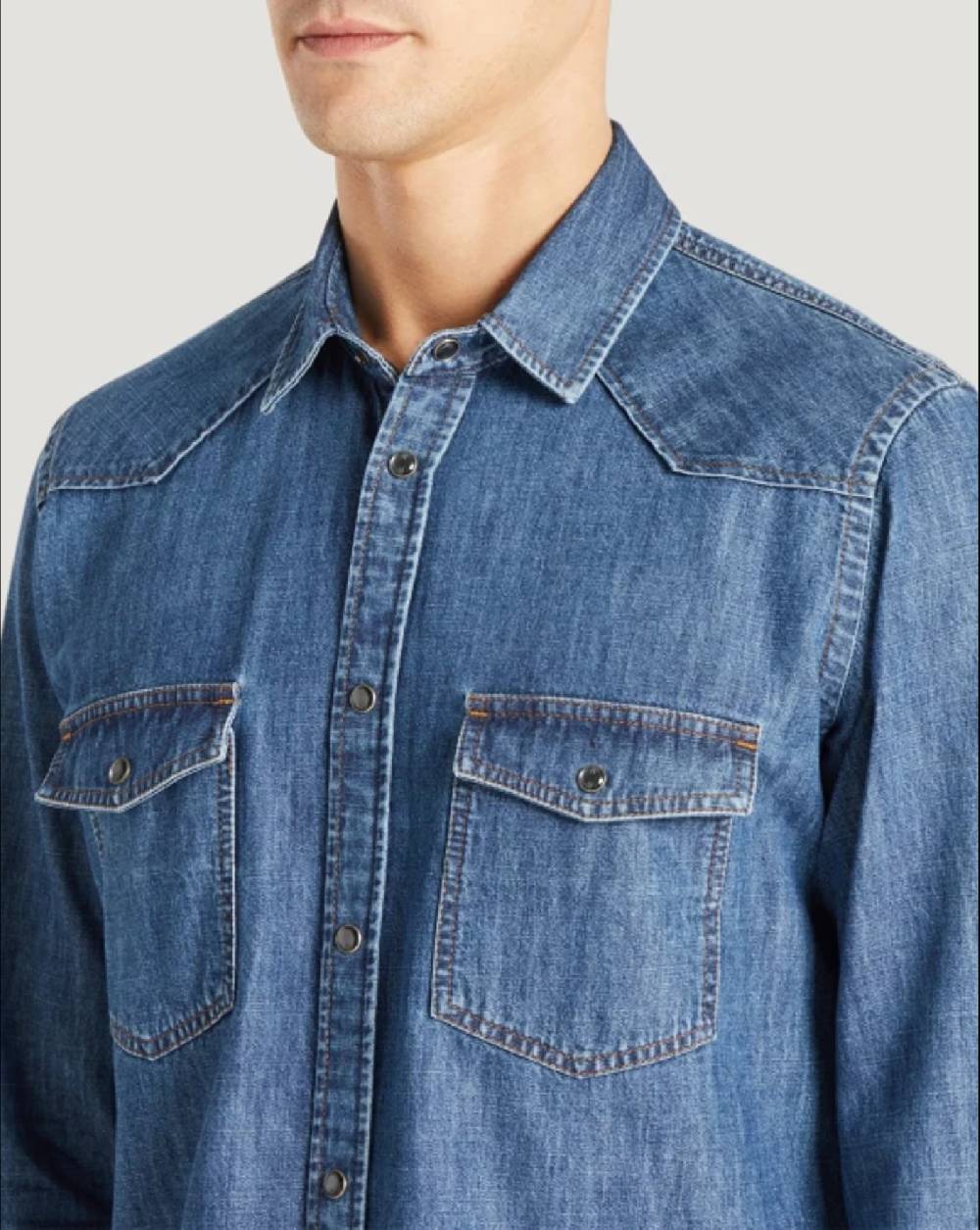 Pt Torino Camicia in denim Sconto