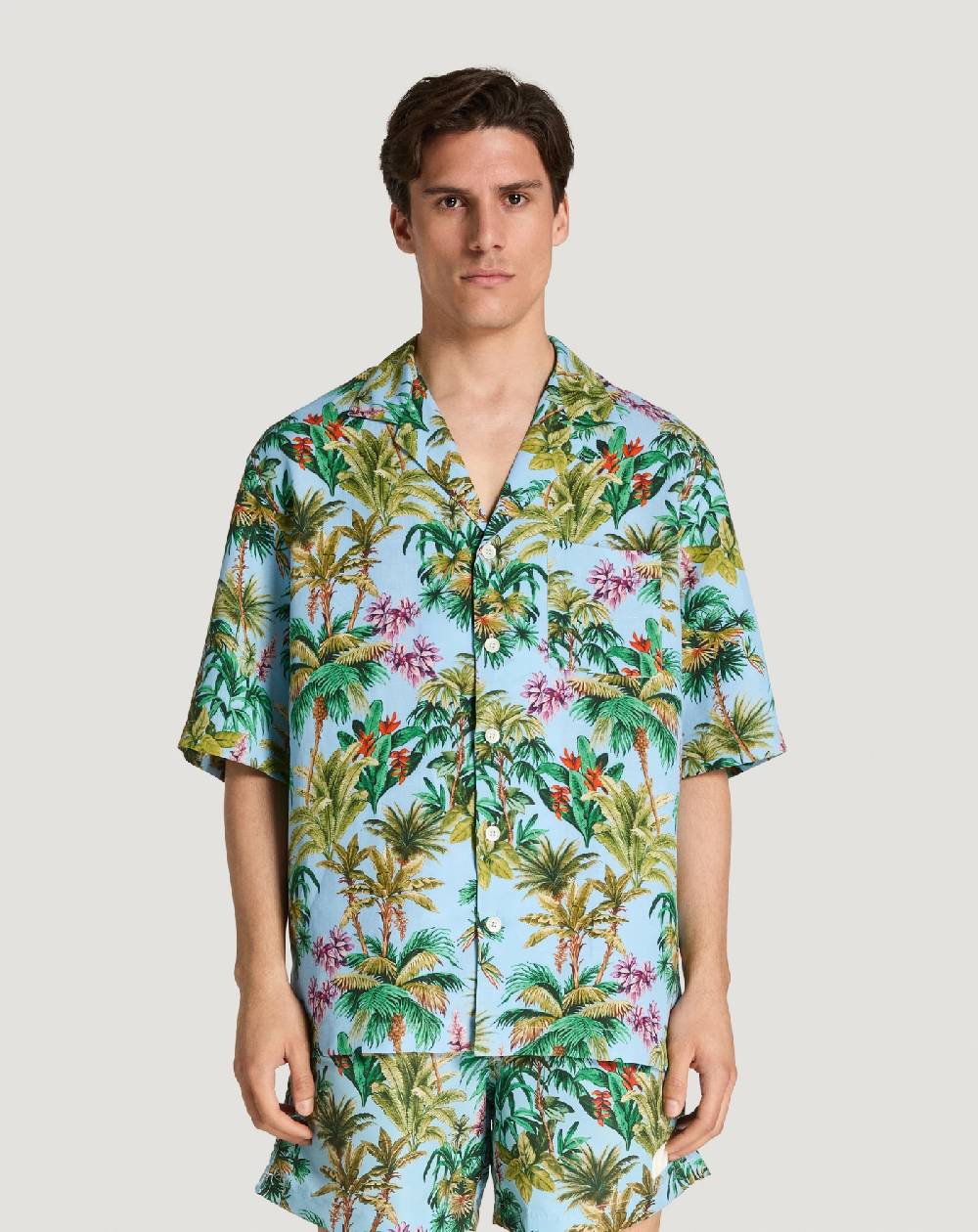 Pt Torino Camicia in twill di lino Online