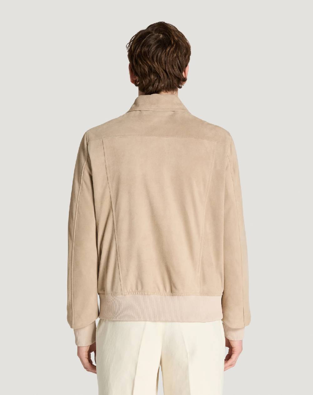 Pt Torino Bomber in suede Online