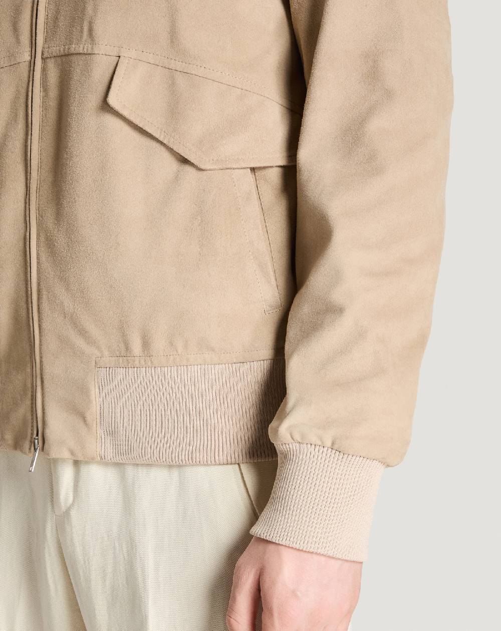 Pt Torino Bomber in suede Online