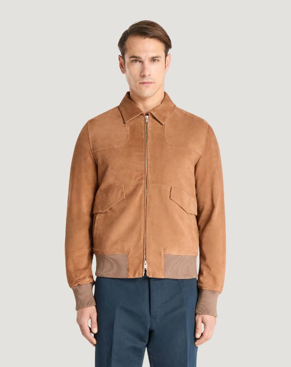 Pt Torino Bomber in suede Outlet