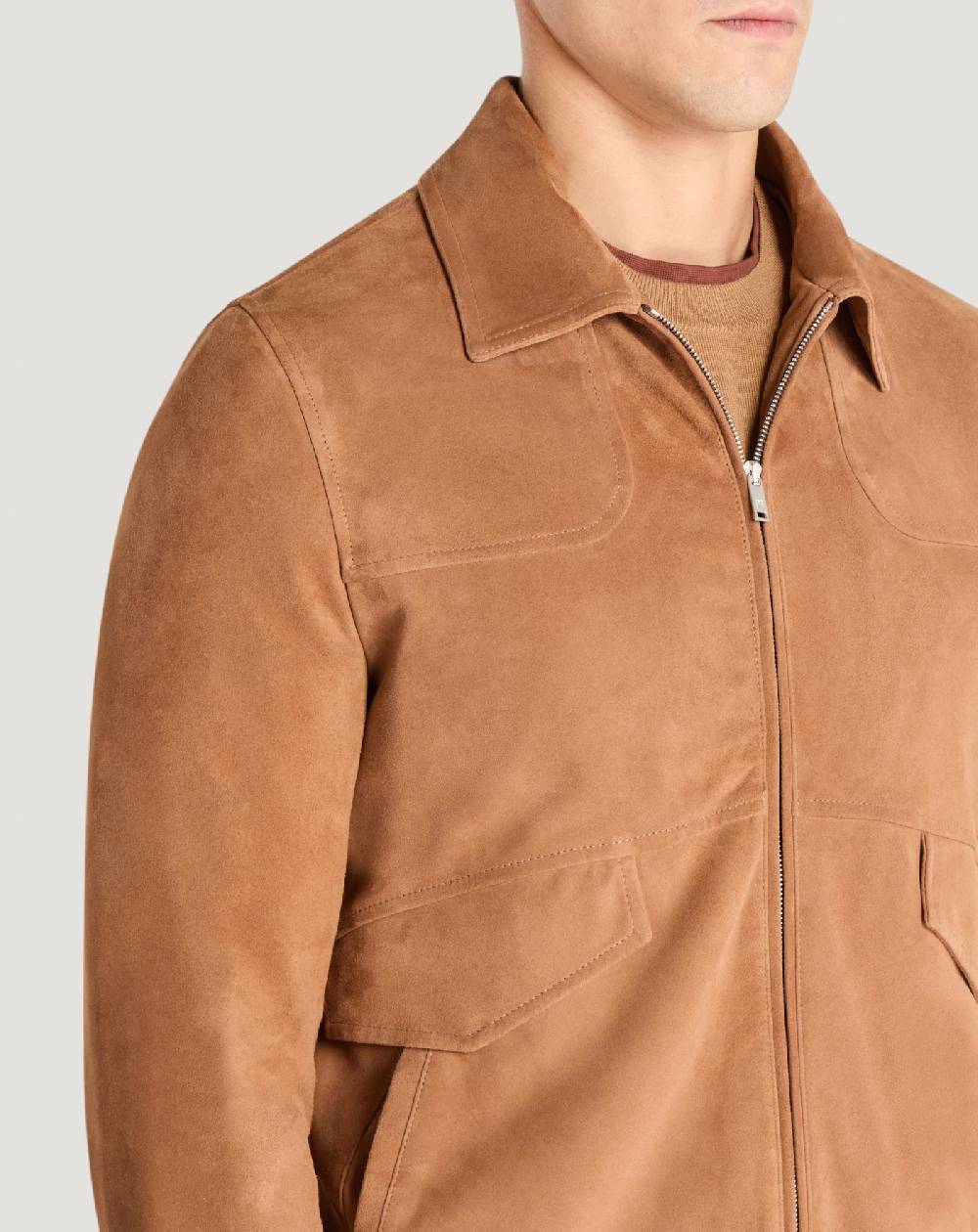 Pt Torino Bomber in suede Outlet
