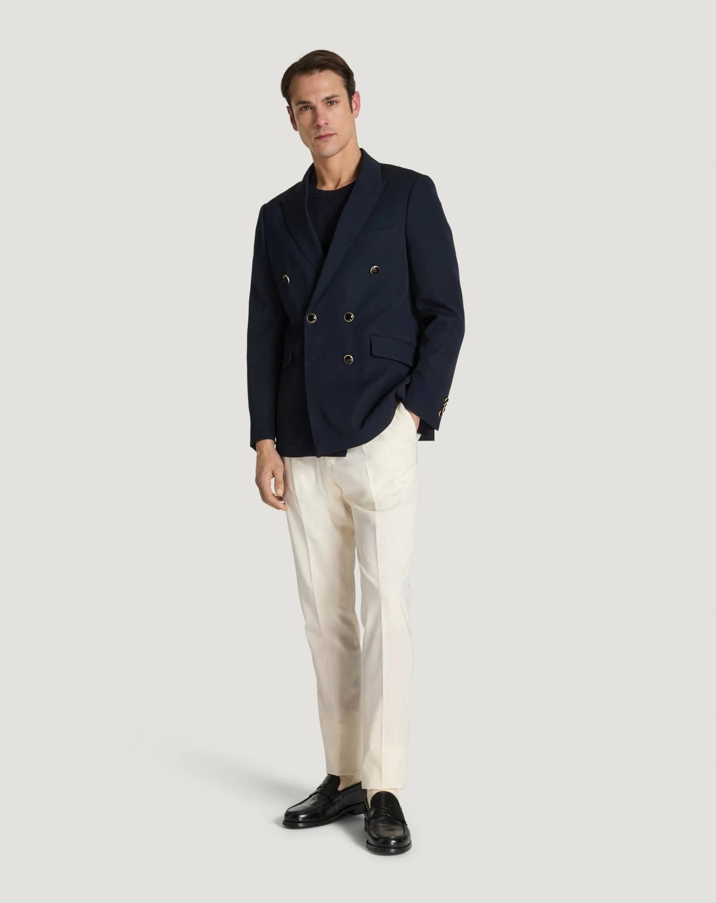 Pt Torino Blazer in lana granité Saldi