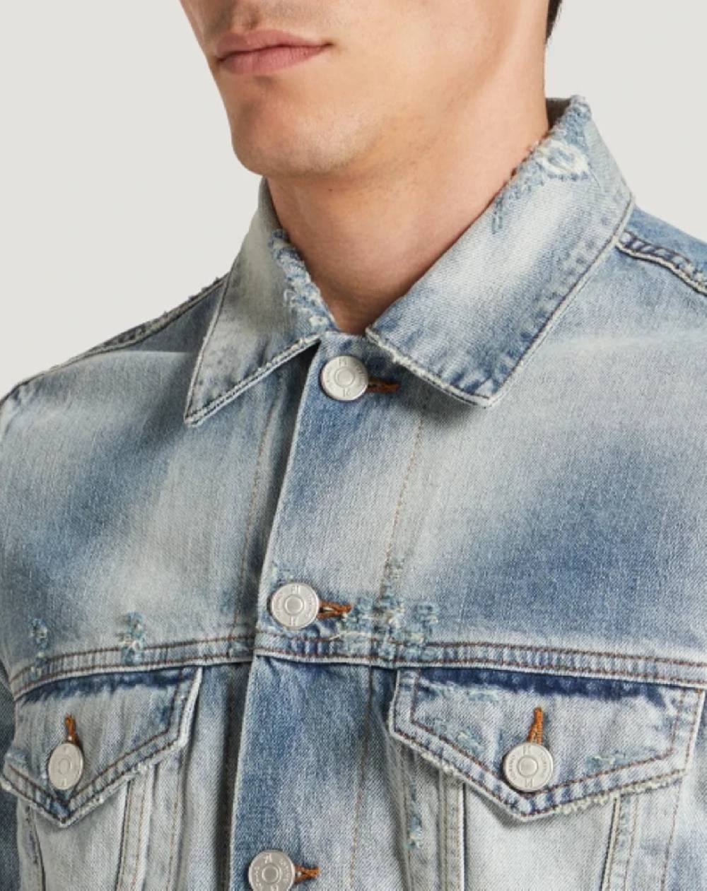 Pt Torino Giacca in denim con ricamo Vendita Calda