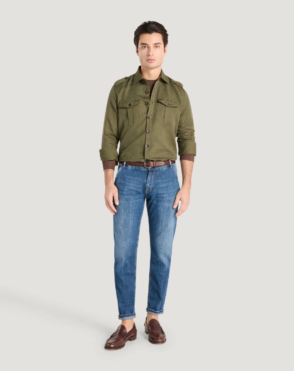 Pt Torino Jeans Indie in denim soft touch Italy