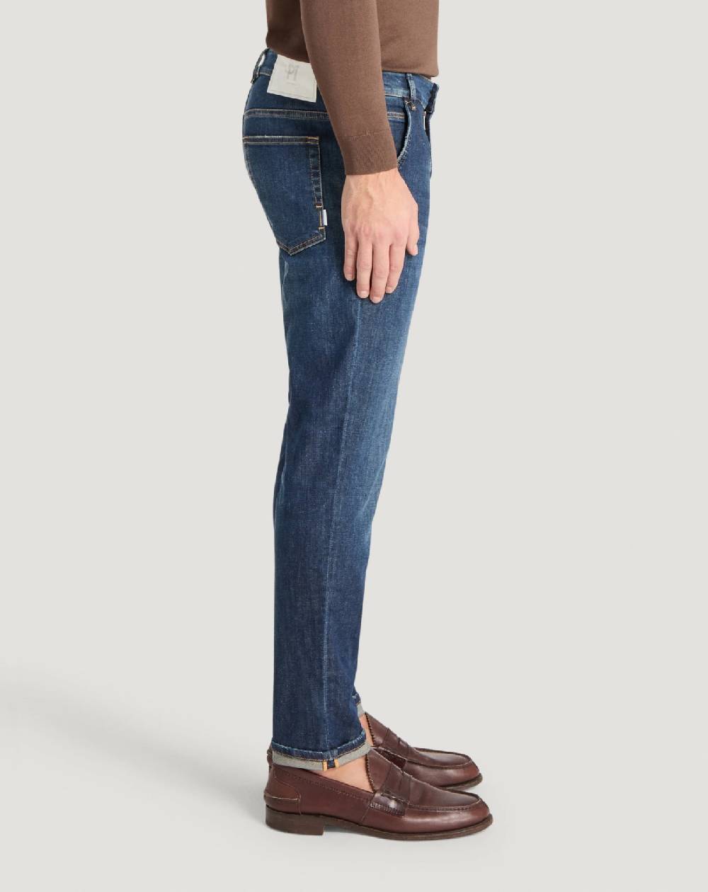 Pt Torino Jeans Indie in denim batavia stretch Promozione