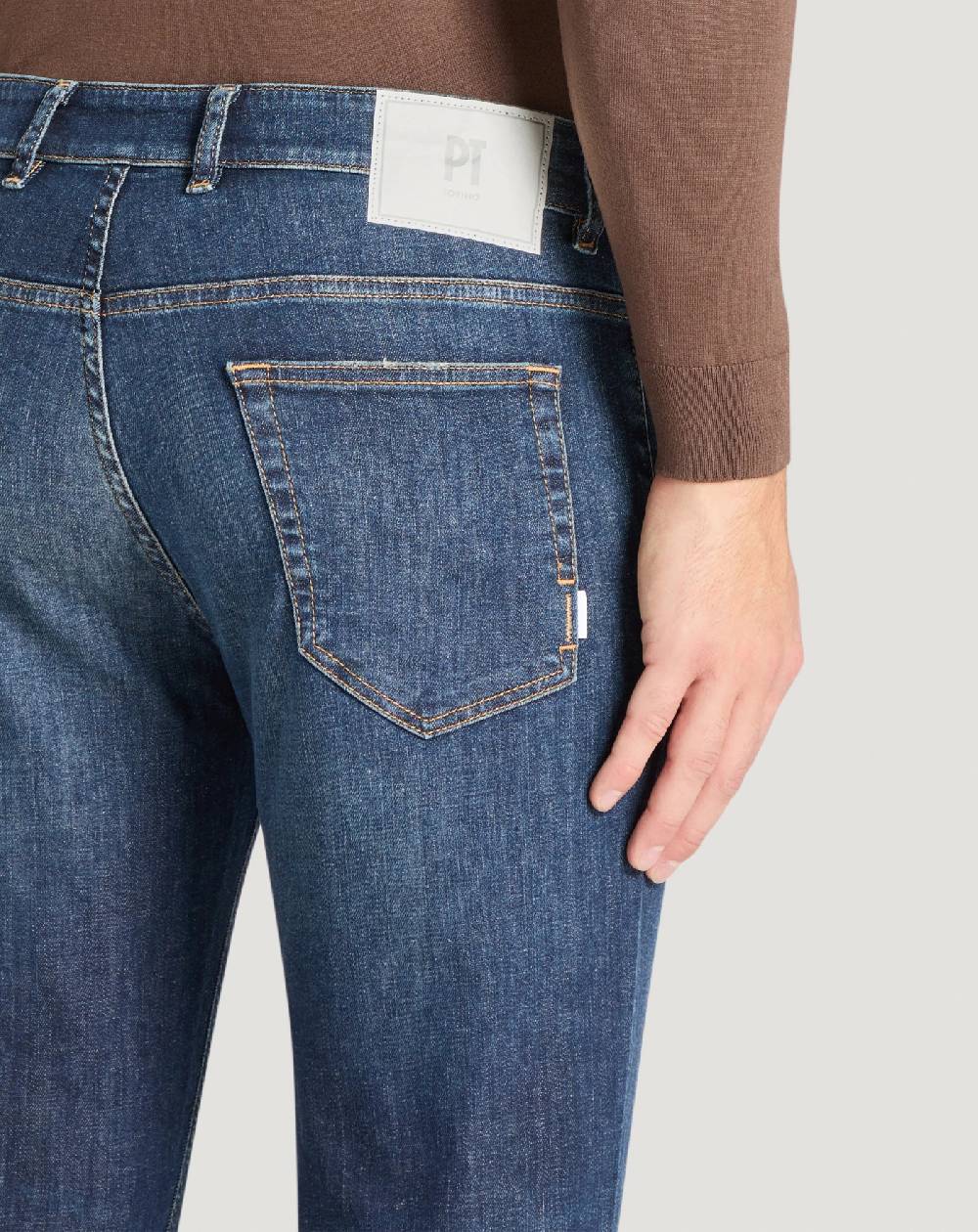 Pt Torino Jeans Indie in denim batavia stretch Promozione