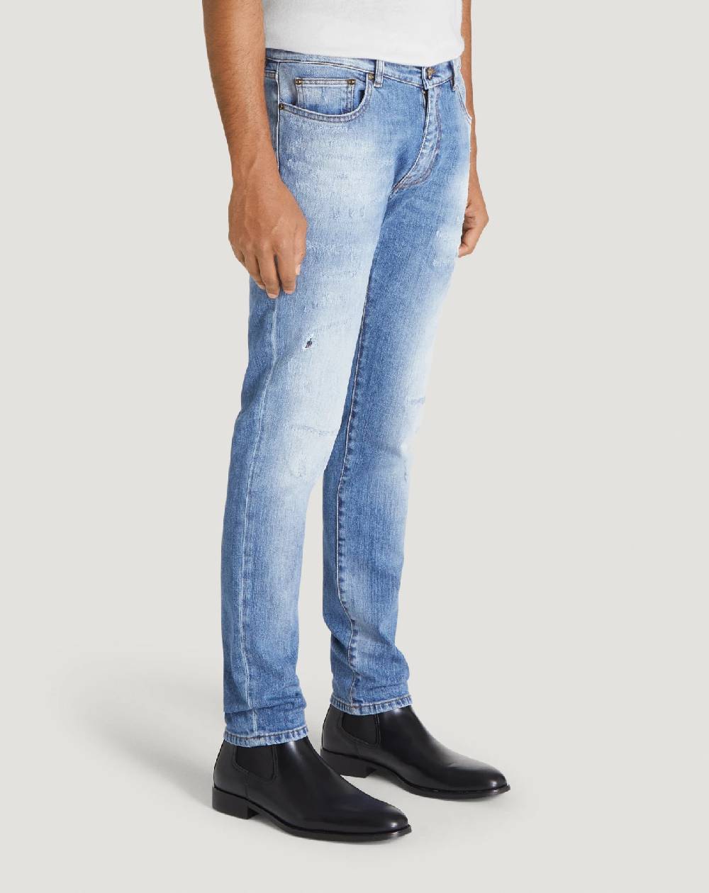 Pt Torino Jeans Rock in denim organico stretch Spedizione Gratuita