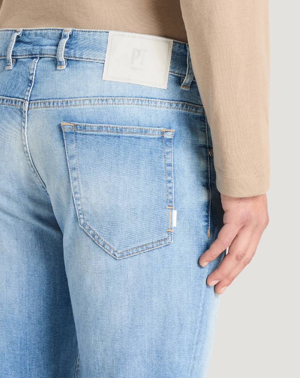 Pt Torino Jeans Reggae in denim soft touch Consegna Veloce