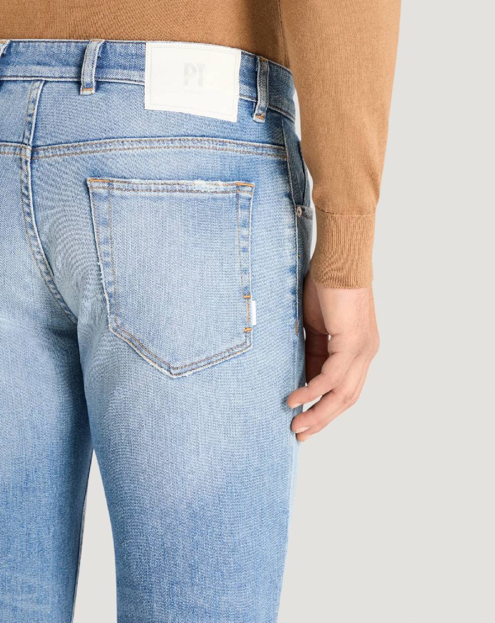 Pt Torino Jeans Reggae in denim stretch indigo Shopping Online