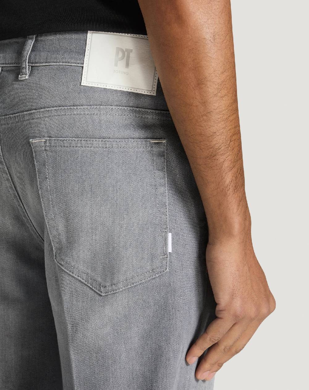 Pt Torino Jeans Reggae in light grey denim Affare Del Giorno