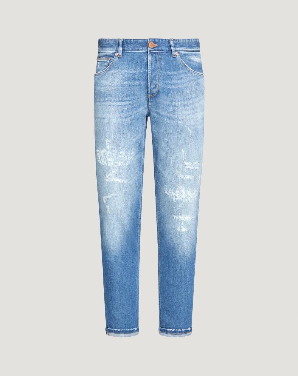 Pt Torino Jeans Reggae in denim stretch indigo Convenienza
