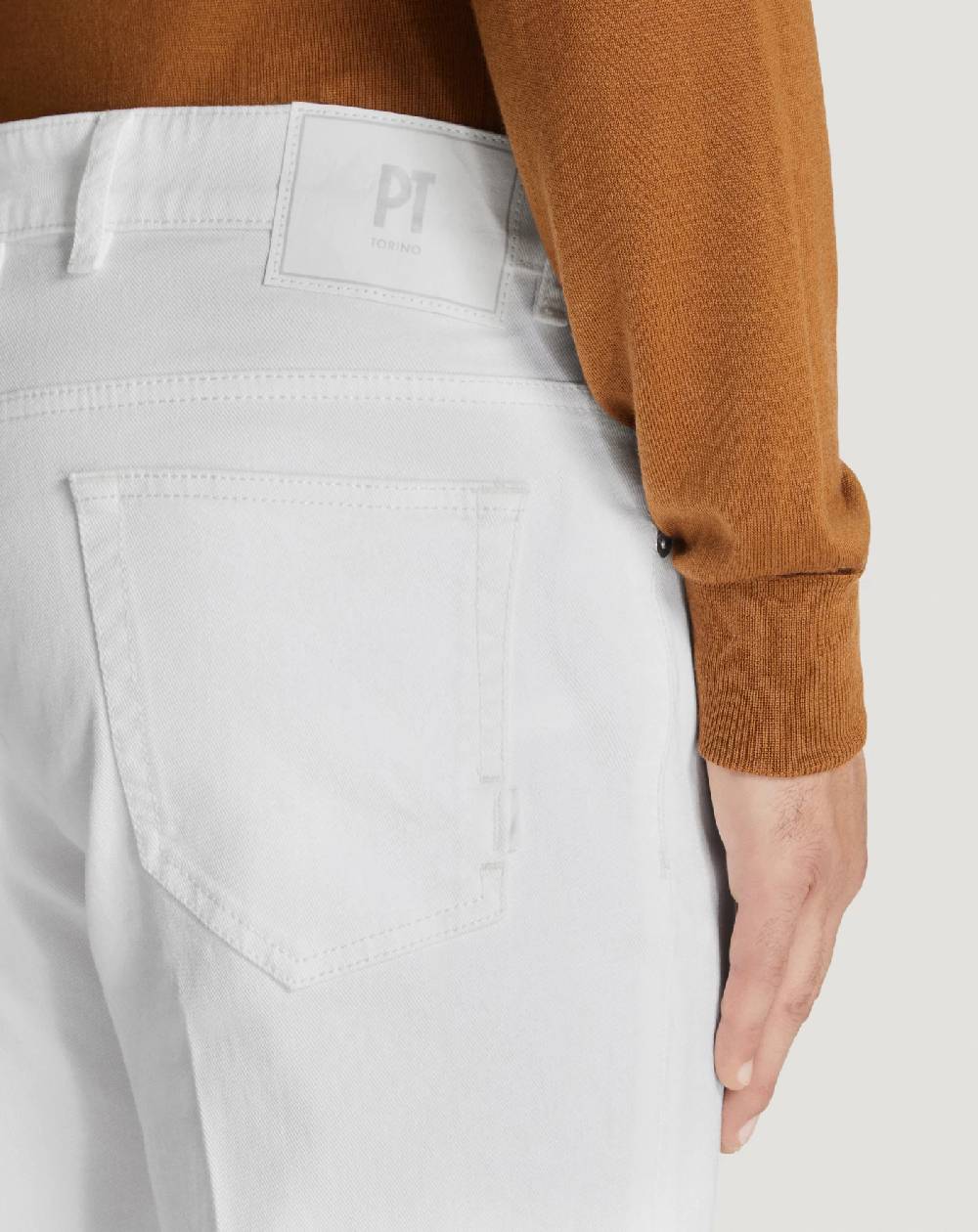 Pt Torino Jeans Reggae in denim superwhite Presa
