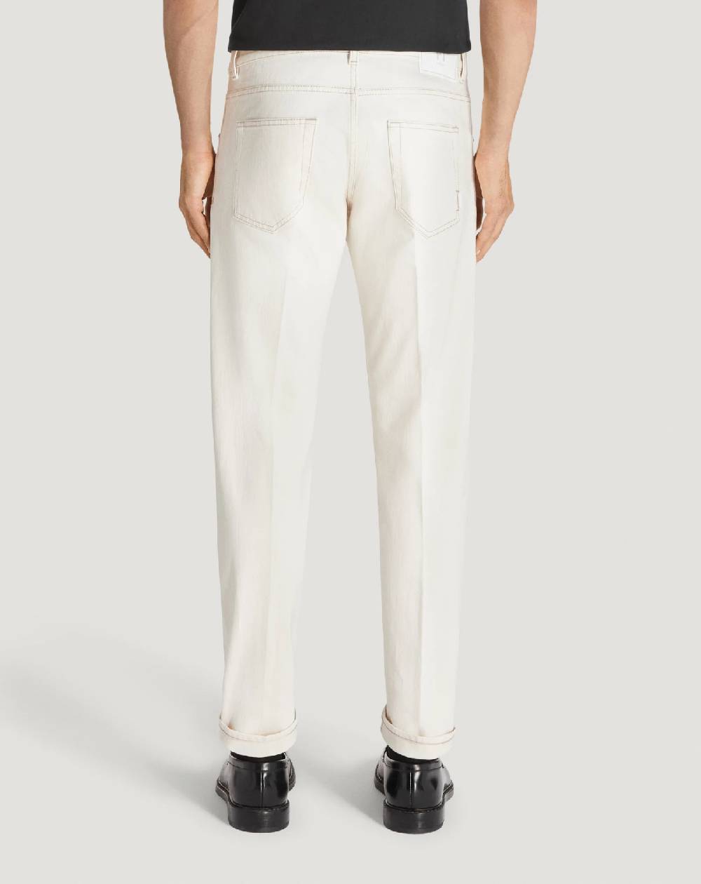 Pt Torino Jeans Dub in denim cimosato Offerta