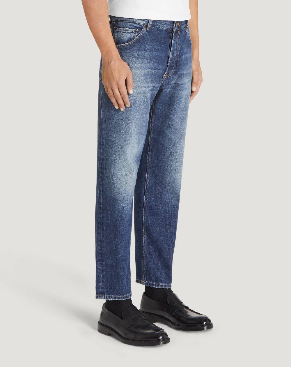 Pt Torino Jeans Rebel in denim vintage Outlet