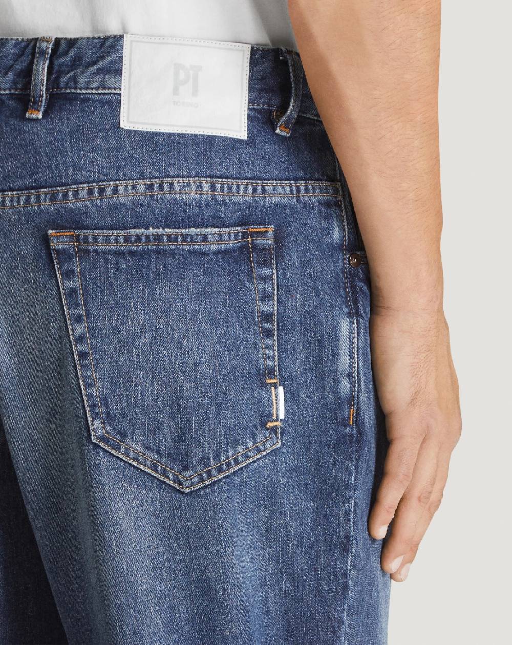 Pt Torino Jeans Rebel in denim vintage Outlet
