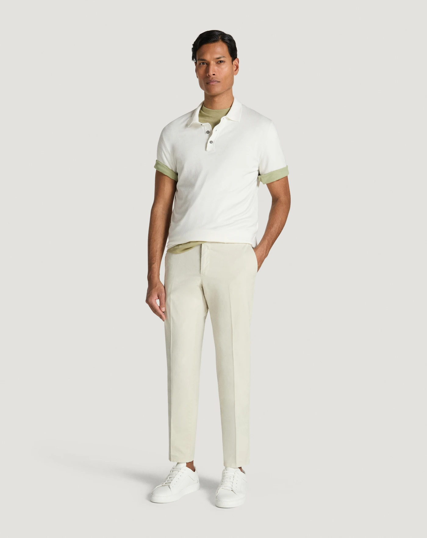 Pt Torino Pantaloni Slim in gabardina stretch Saldi Di Fabbrica