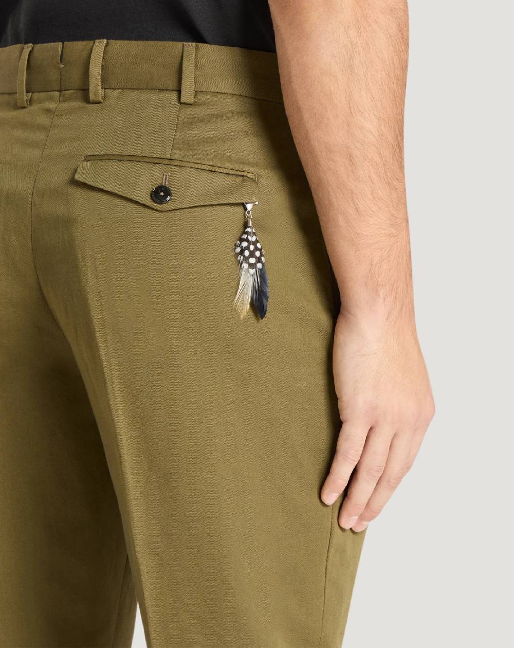 Pt Torino Pantaloni Rebel in gabardina di cotone e lino 2025