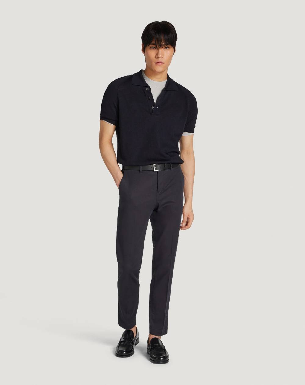 Pt Torino Pantaloni Master in cotone stretch délavé In Linea