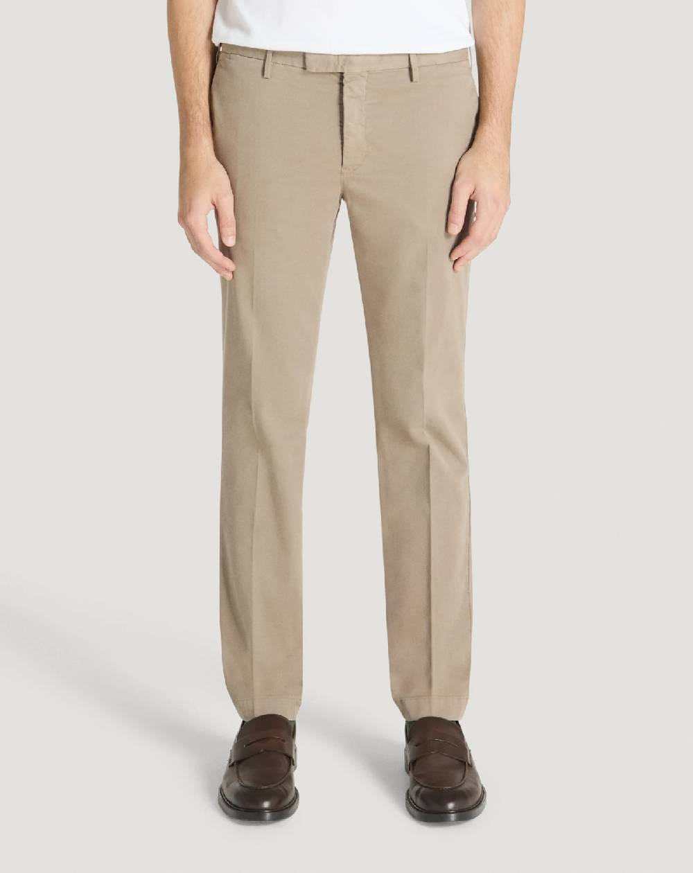 Pt Torino Pantaloni Skinny in cotone batavia Presa