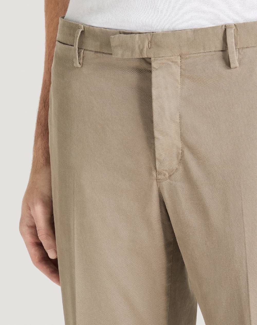 Pt Torino Pantaloni Skinny in cotone batavia Presa
