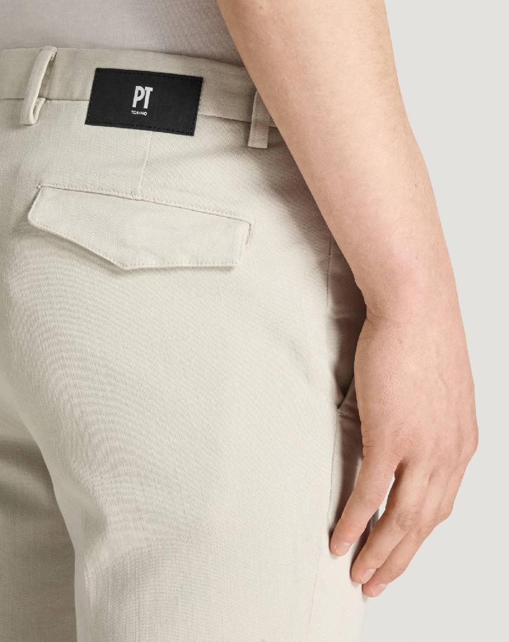 Pt Torino Pantaloni House in silky denim stretch Saldi Di Fabbrica