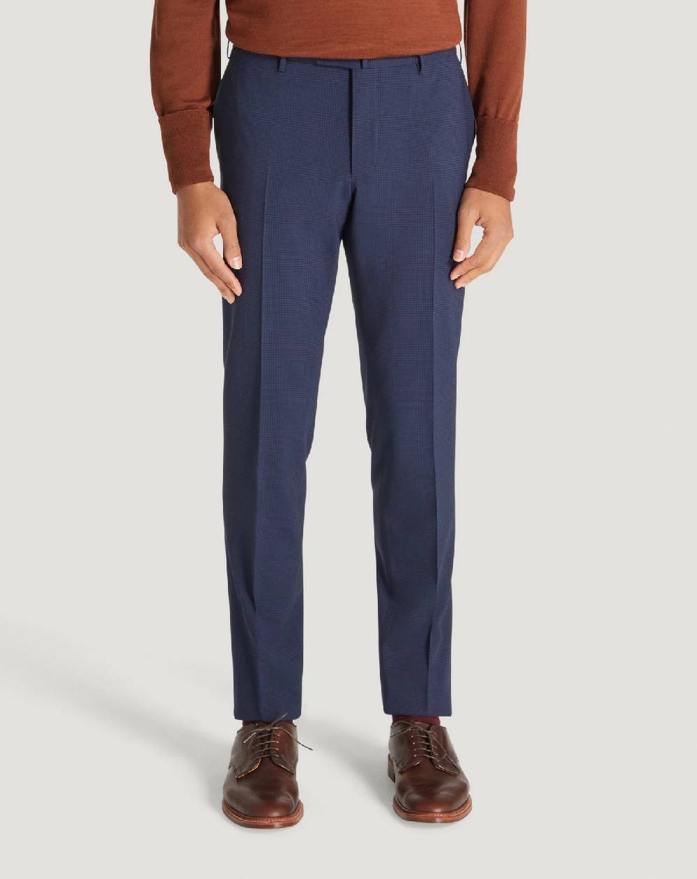 Pt Torino Pantaloni Superslim in lana a quadri In Saldo